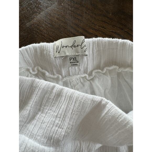 Women’s Wonderly Super Cute White Skirt with elastic waist Size PXL - Picture 3 of 5